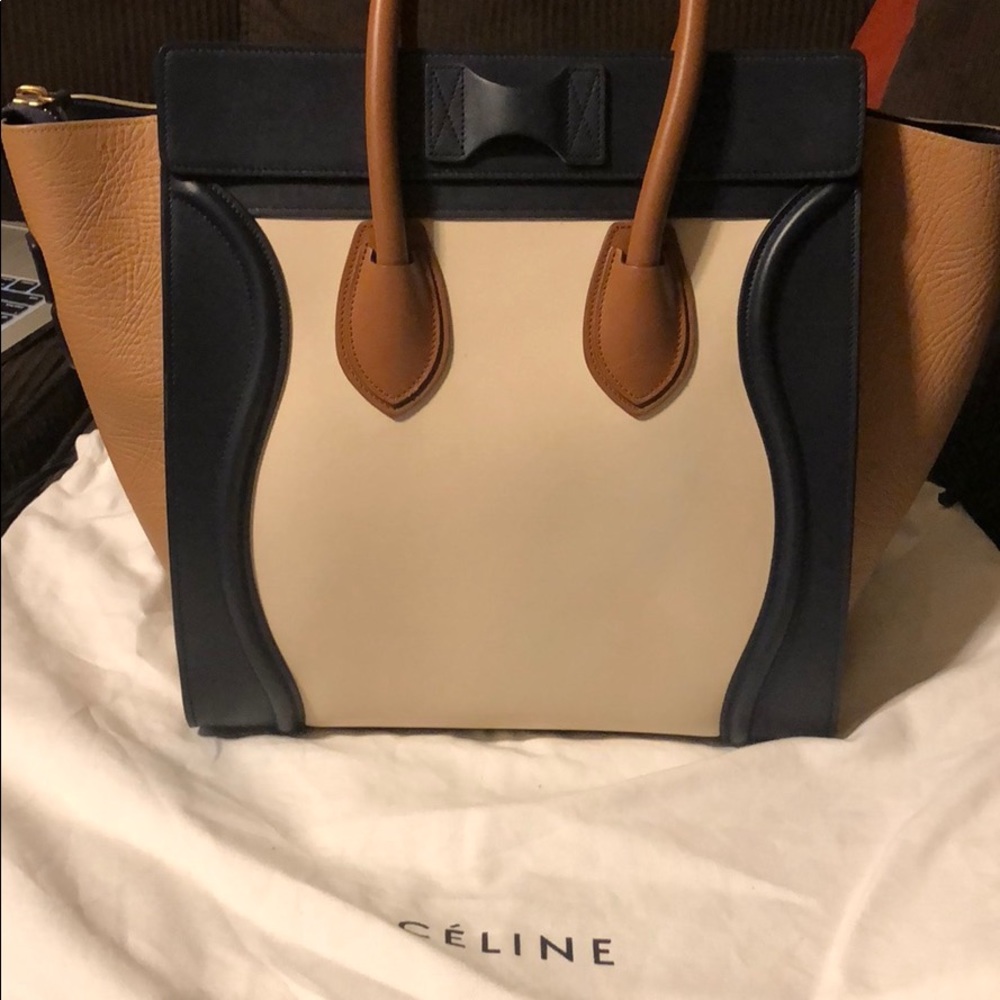 Celine Luggage Tote Tri Color - Picture 2 of 8